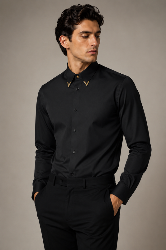 Camisa Clásica con Esquinero