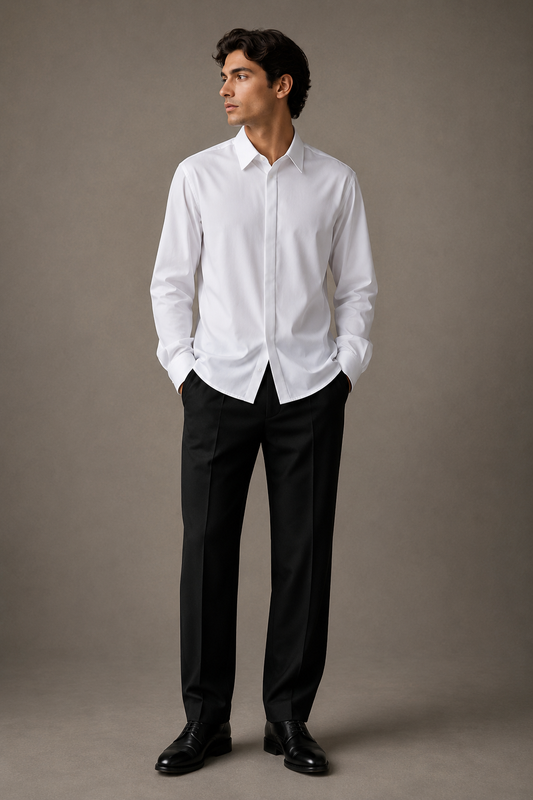 Camisa Sarango Clásico con Cubre Botón