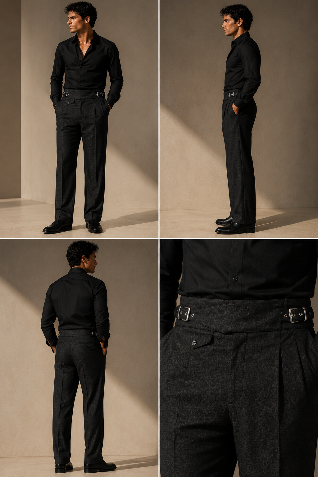 Pantalón Gurkha con Reguladores Laterales brocato