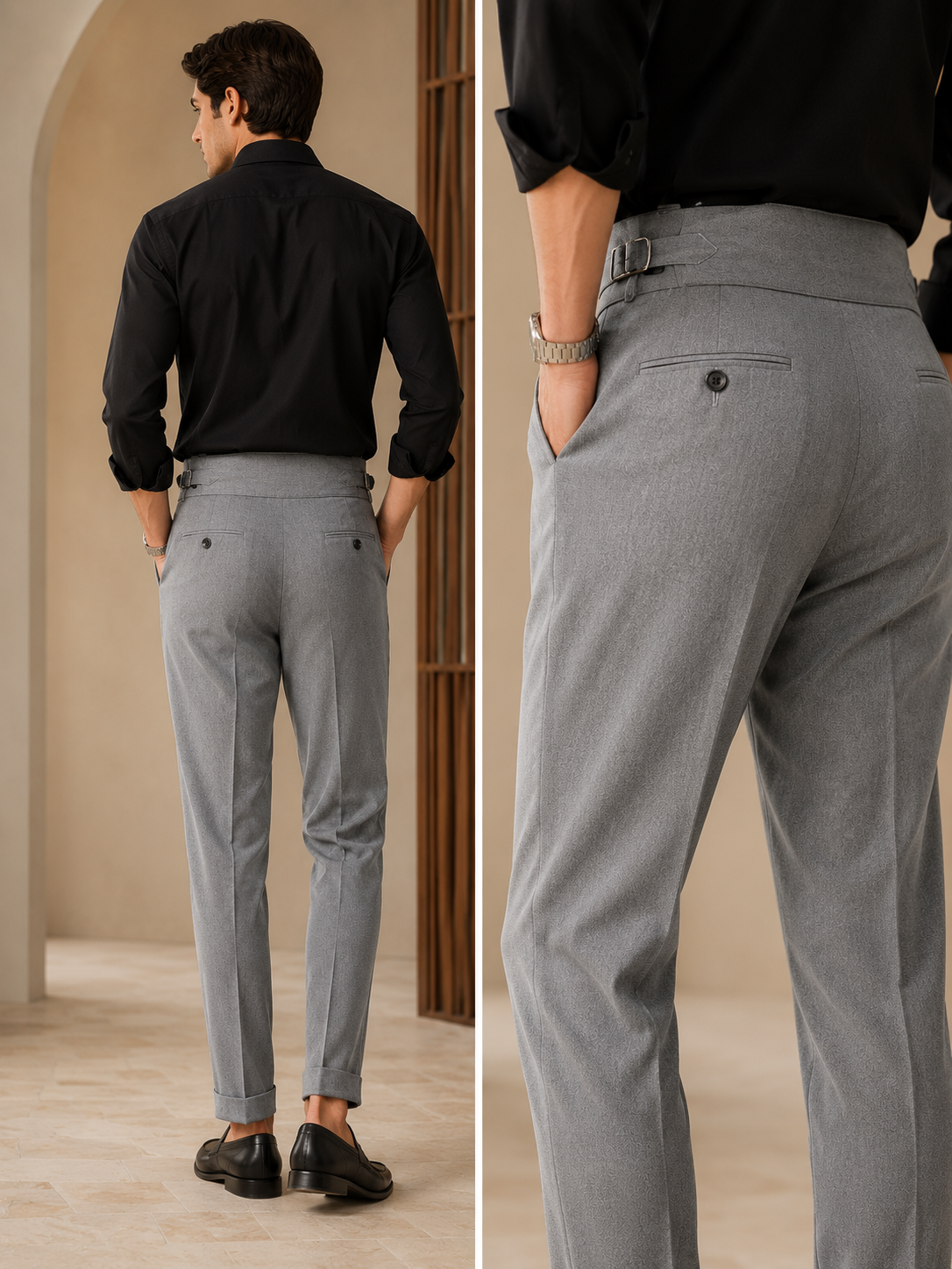 Pantalón Gurkha doble Botón Clásico