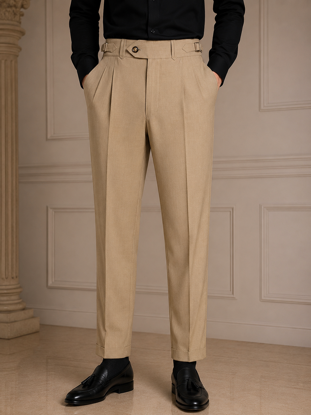 Pantalón Gurkha en flecha 2 reguladores