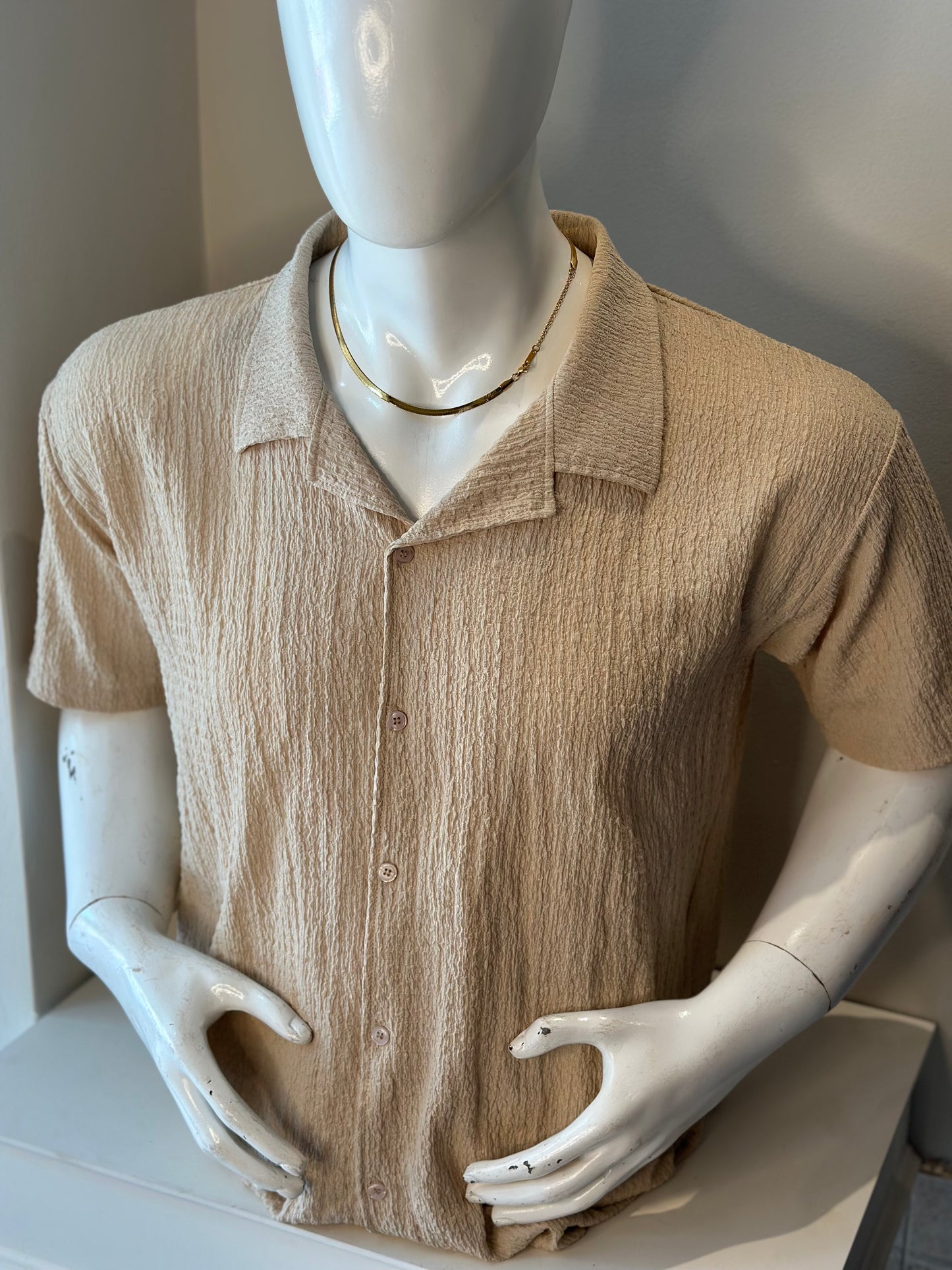 Camisa manga corta Old money Clasica