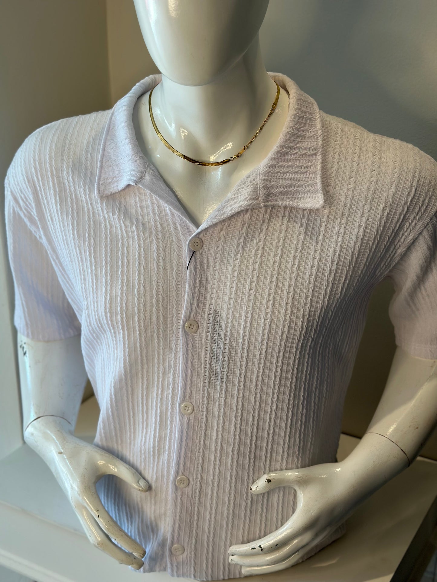 Camisa manga corta Old money Clasica