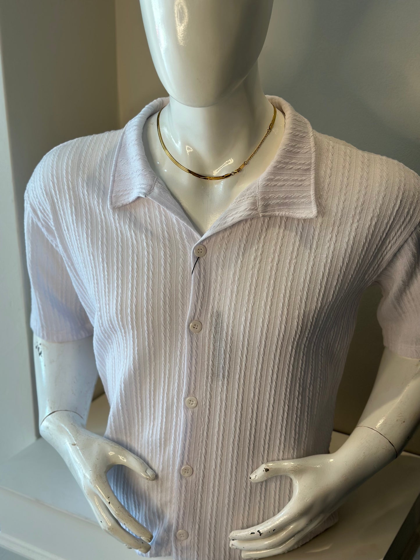 Camisa manga corta Old money Clasica