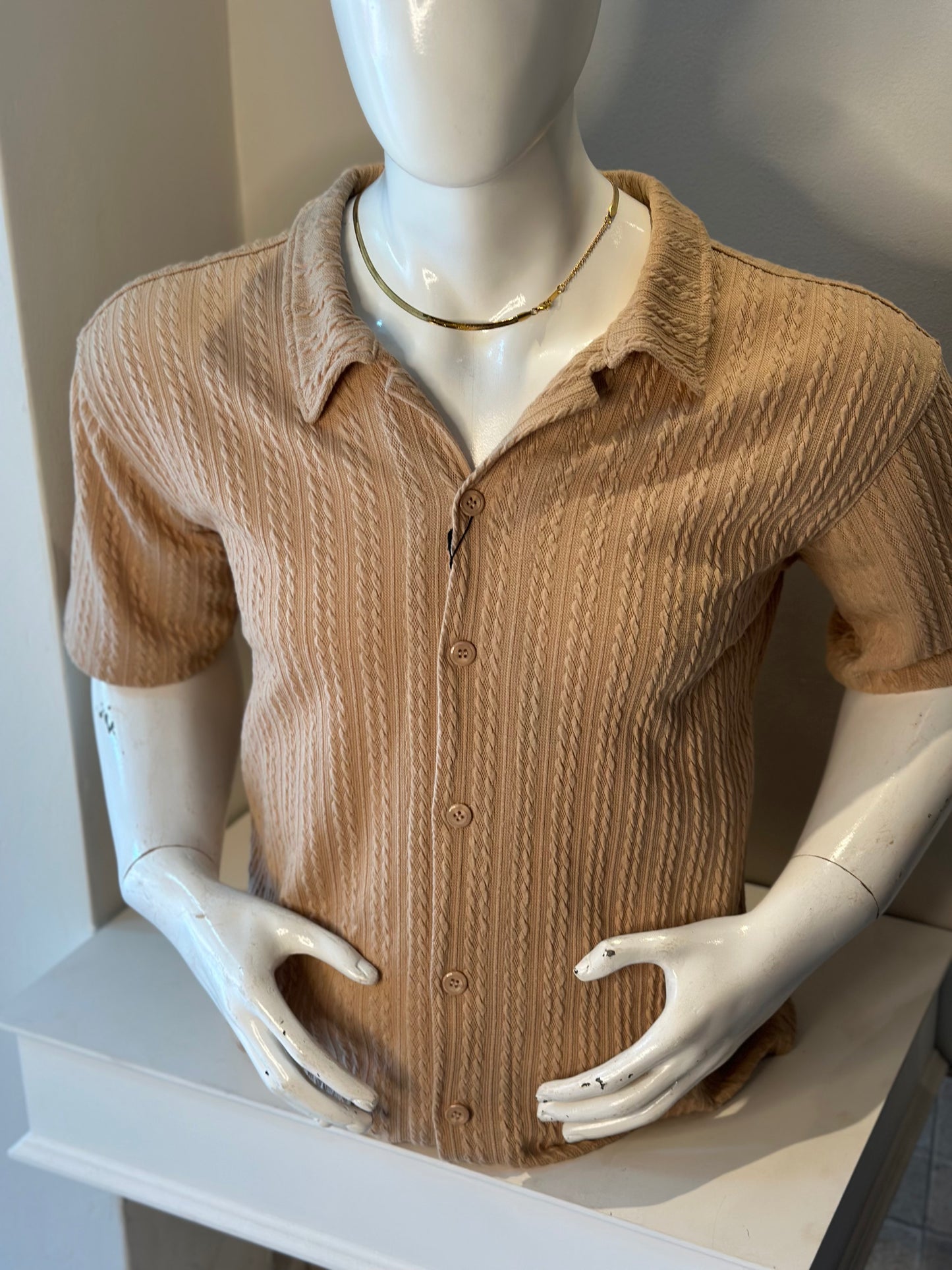 Camisa manga corta Old money Clasica