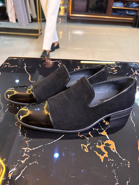 Mocasines Gamuza y charol